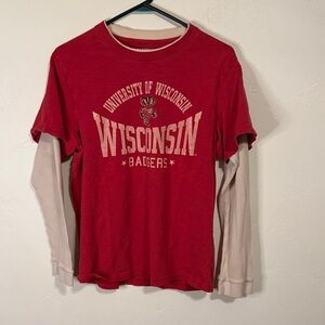 Campus Heritage Red Wisconsin Long Sleeve Tee